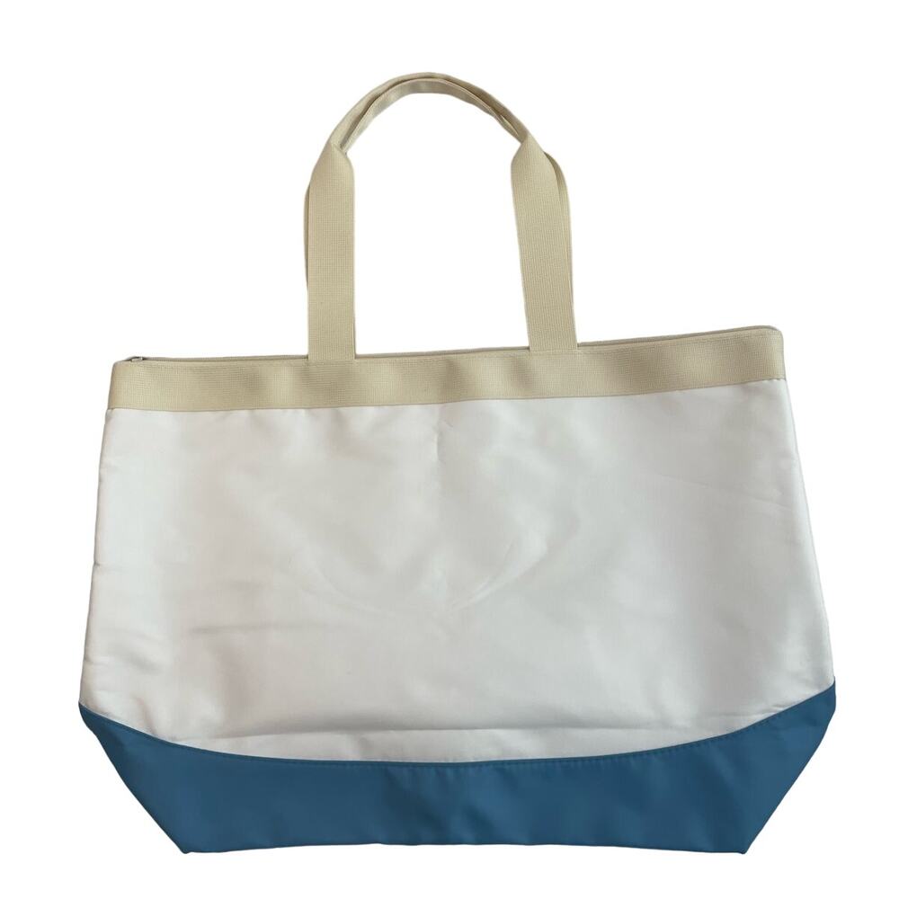 DISNEY Cruise Tote Bag Zippered X-Large AND Straw Toppers NWT - Picture 4 of 9